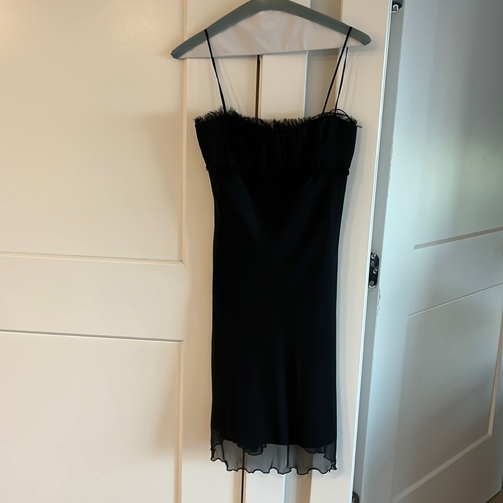 Black dress with shear sheath